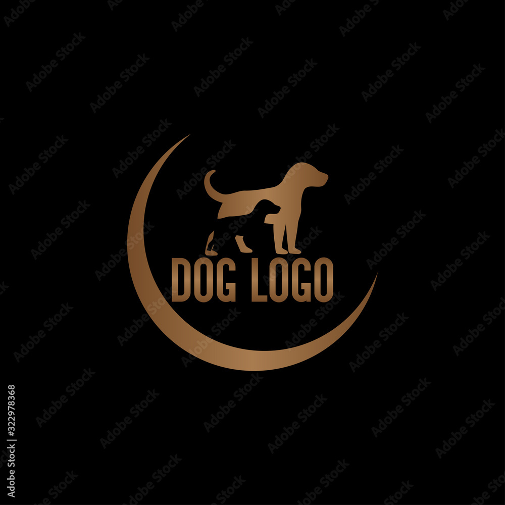 Creative colorful pet logo design vector