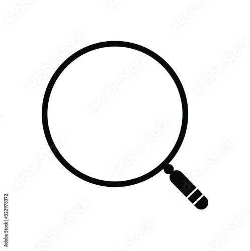 magnifying glass isolated on white background