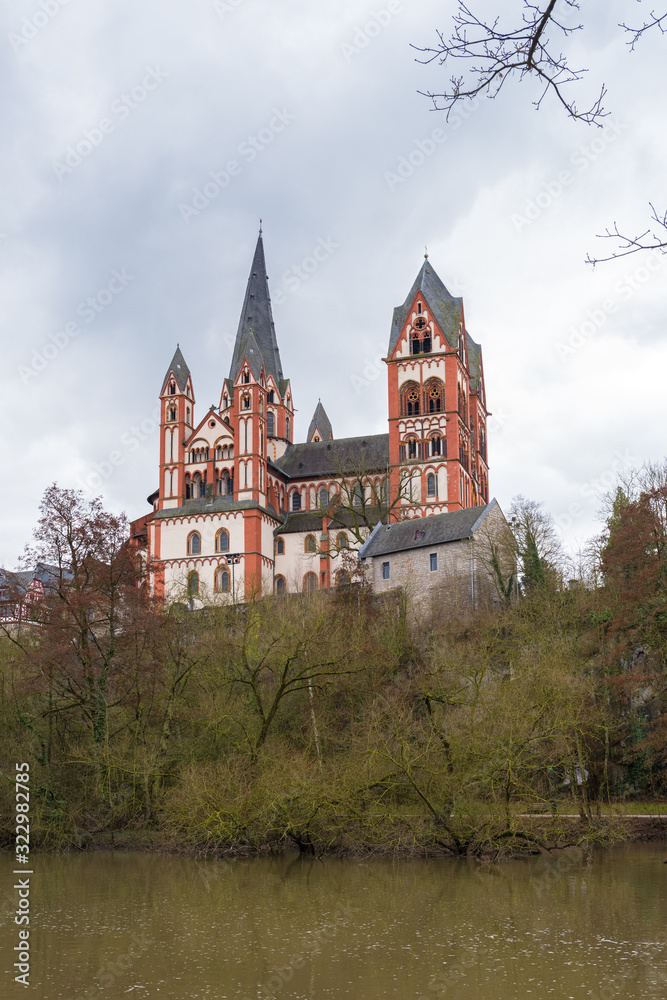 View of Limburg Cathedral from across the Lahn River View of Limburg Cathedral from across the Lahn River
