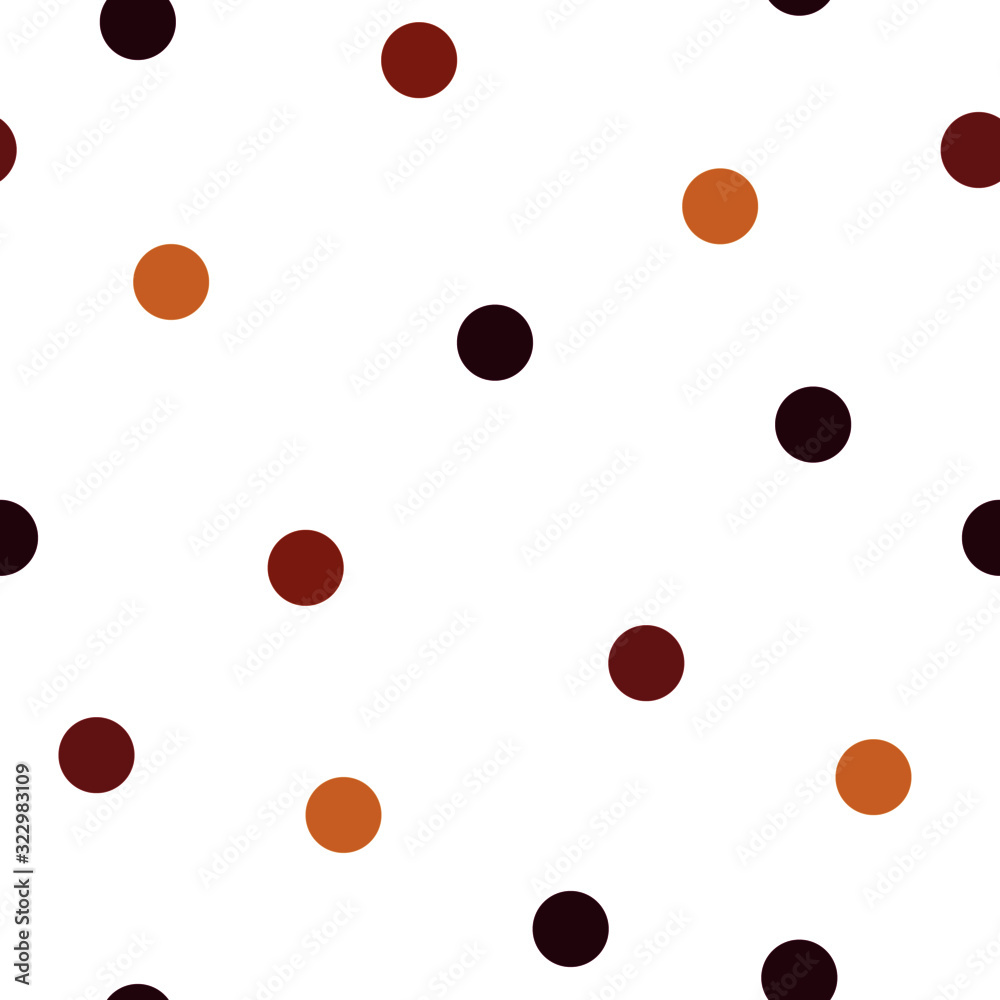 Colorful Polka dot seamless pattern background.	