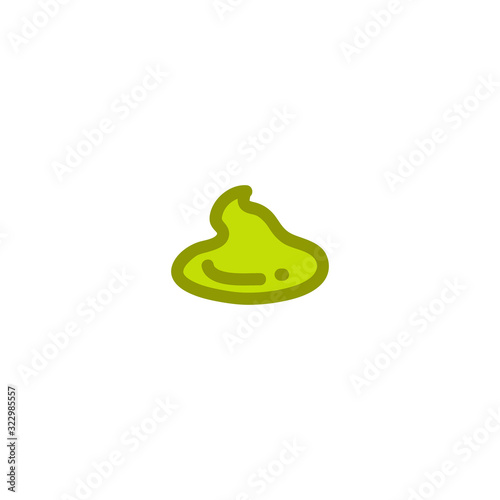 wasabi doodle icon, vector illustration
