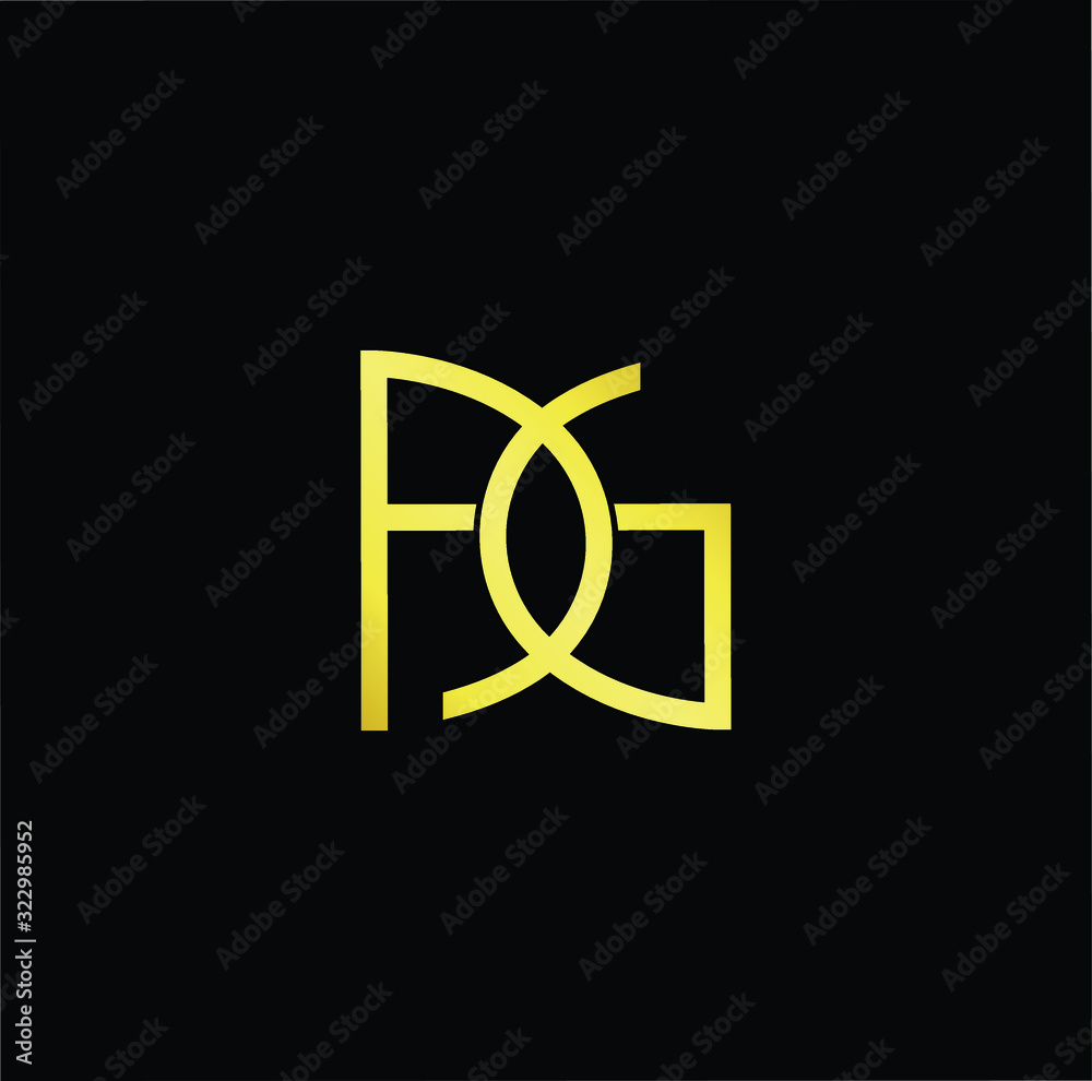 Outstanding professional elegant trendy awesome artistic black and gold color DG GD initial based Alphabet icon logo. Outstanding professional elegant trendy awesome artistic black and gold color DG GD initial based Alphabet icon logo.