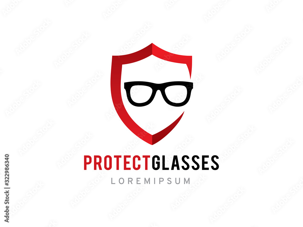 Protect glasses logo template design, icon, symbol Protect glasses logo template design, icon, symbol