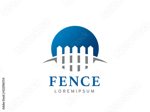 Fence logo template design, icon, symbol