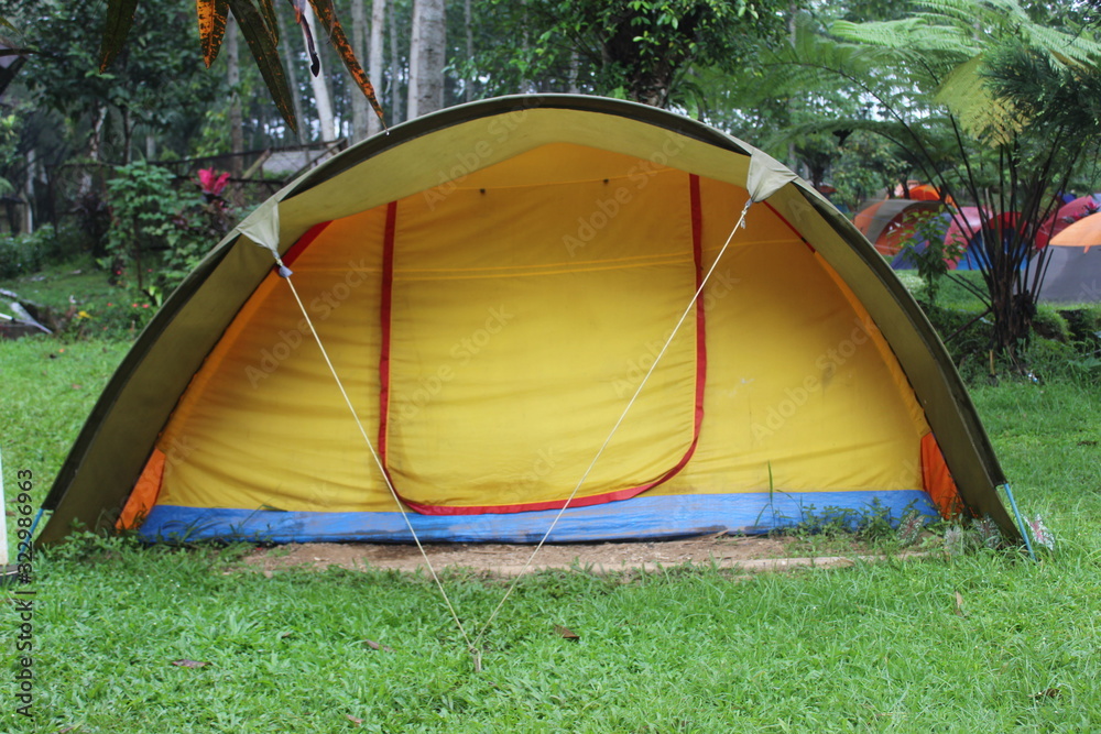 Camping ground for family in west java