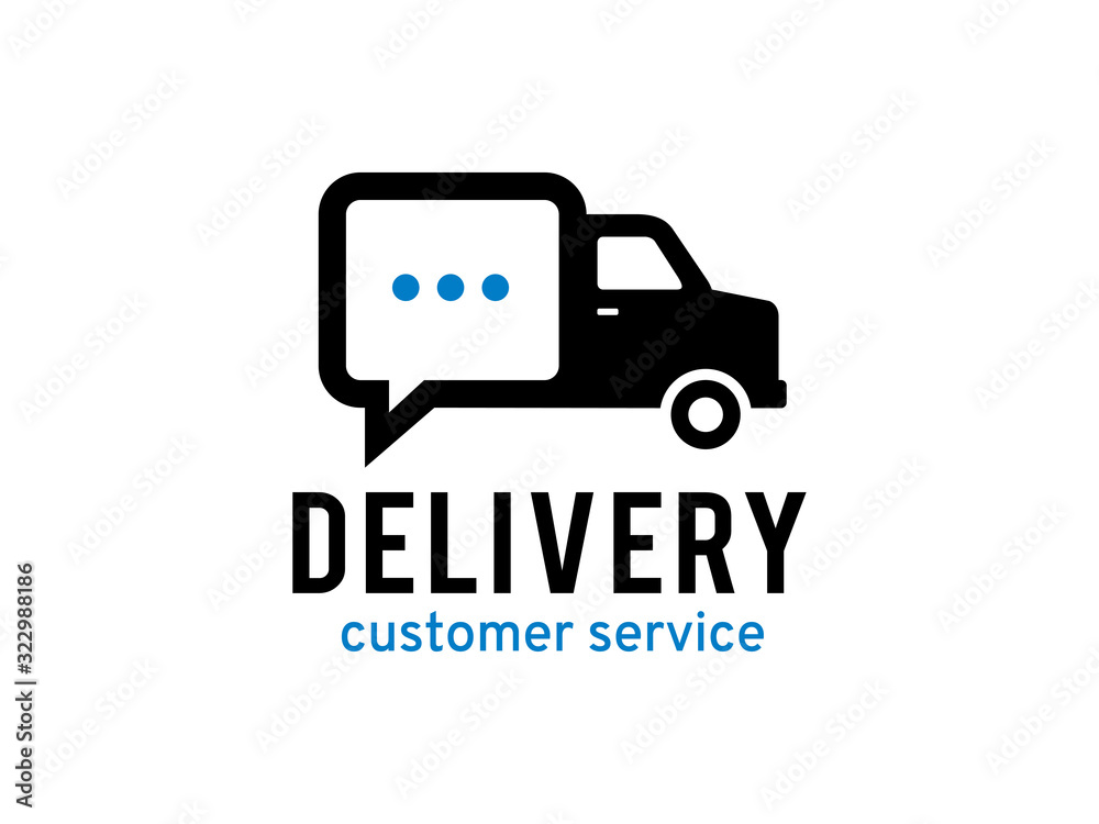 delivery logo template design, icon, symbol