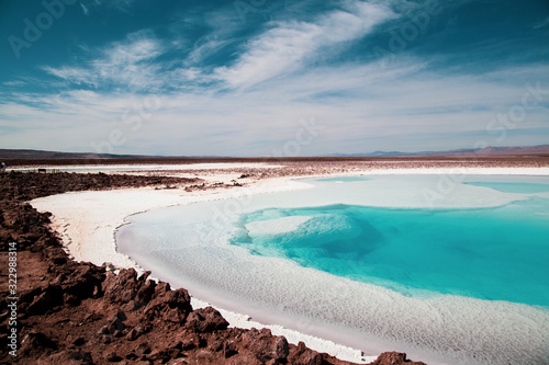 Atacama salt flat in Chile photo