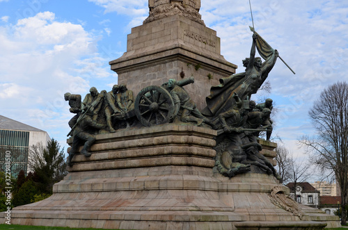 Monument to the Heroes of the Peninsular War in the rotunda da Boavista, Porto, Portugal photo