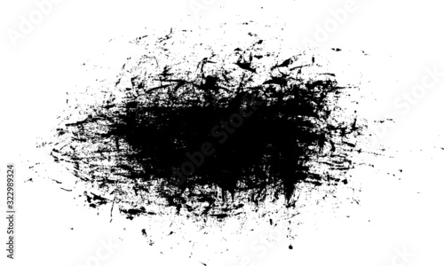 Black Grunge Distressed Paint Background Overlay Texture