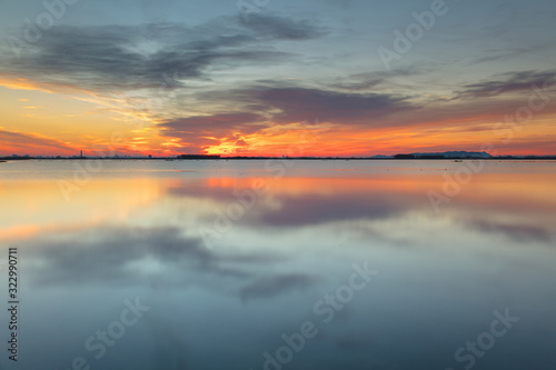 Sunset in the lake of the Albufera in Valencia, Spain © Felix Duart Studio