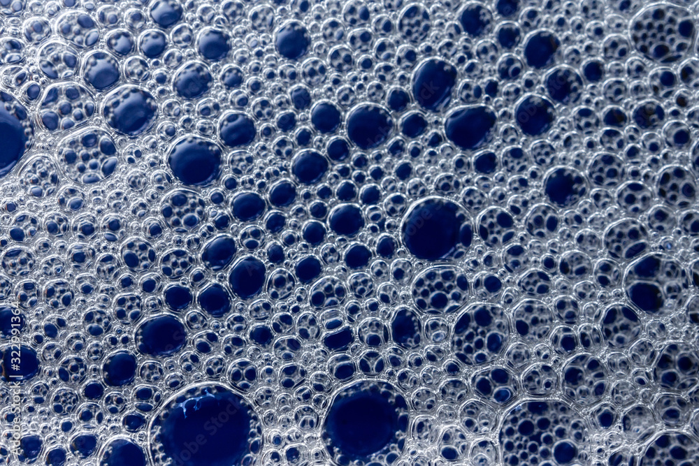 The texture of the foam The texture of the foam