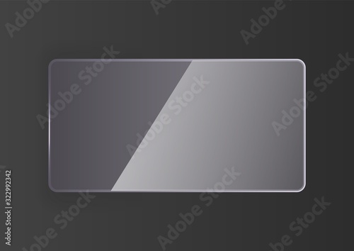 Reflecting glass banner.