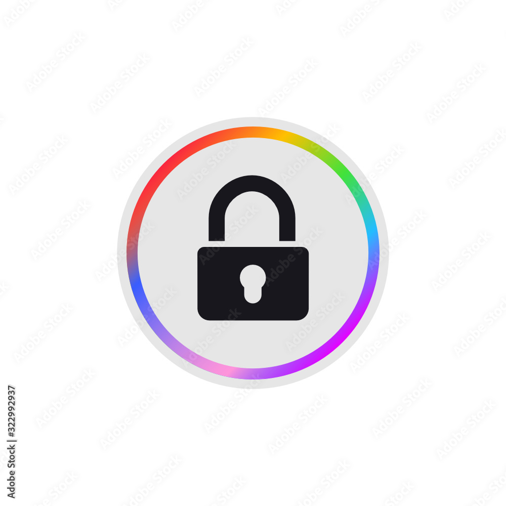 Lock - Modern App Button Lock - Modern App Button