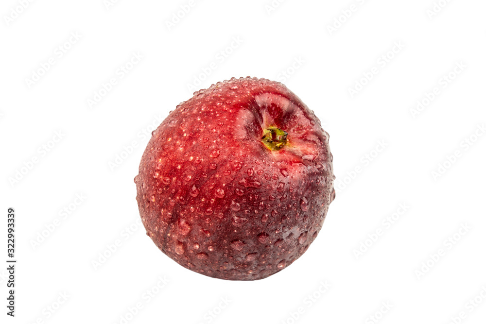 Fresh red apple isolated on white background Fresh red apple isolated on white background