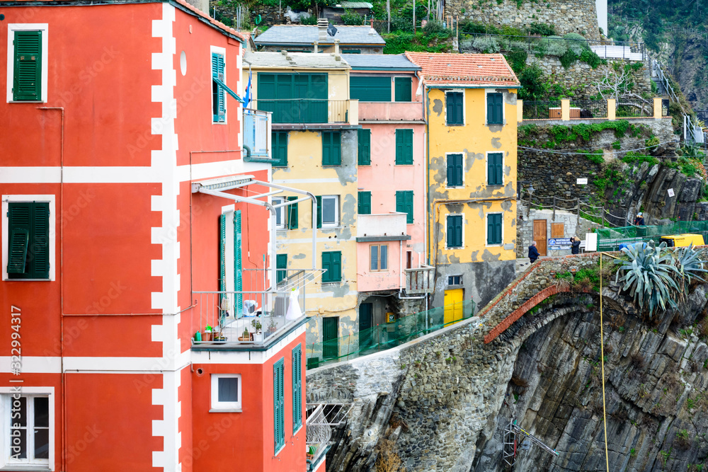 Riomaggiore village in the Cinque Terre