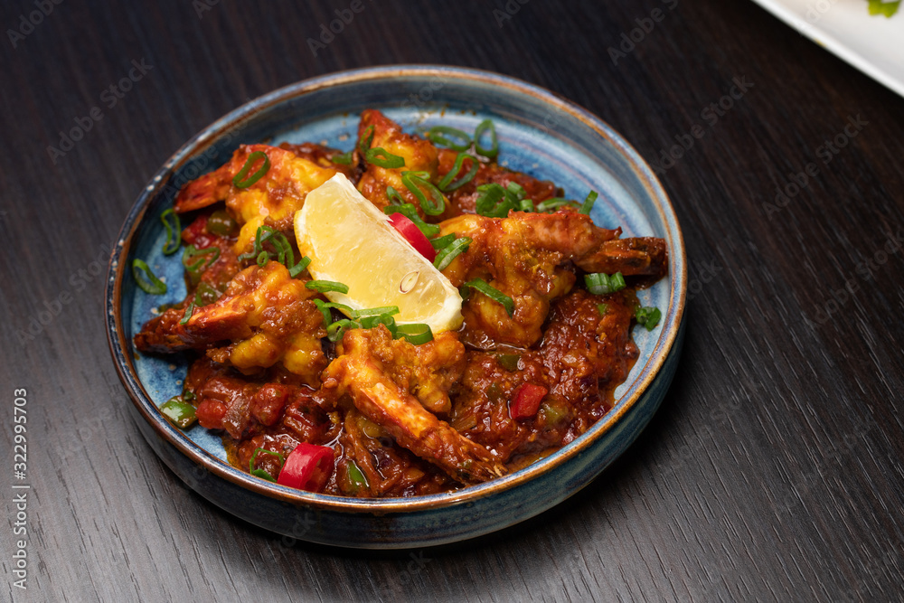 Indian food with herbs and spices Indian food with herbs and spices