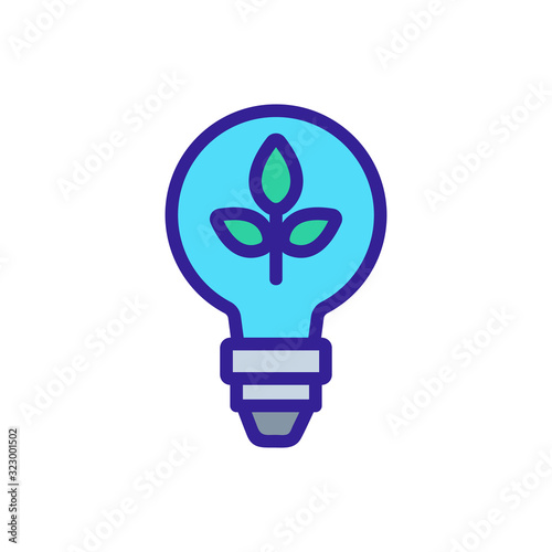 biofuel Icon vector. Thin line sign. Isolated contour symbol illustration
