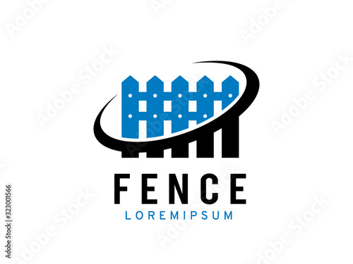 Fence logo template design, icon, symbol