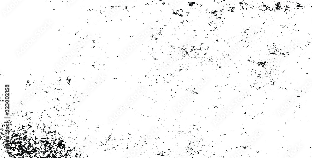 Rough black and white texture vector. Distressed overlay texture. Grunge background. Abstract textured effect. Vector Illustration. Black isolated on white background. EPS10.