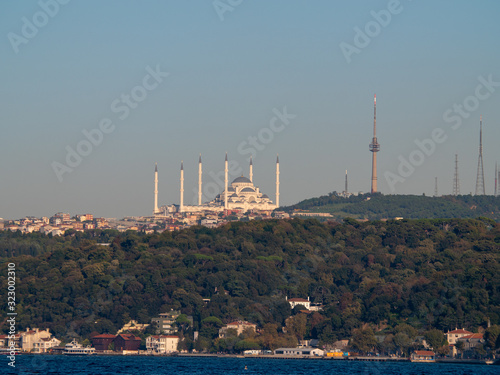 Kucuk Camlica TV Radio Tower on the Asian side of Istanbul, Turkey photo