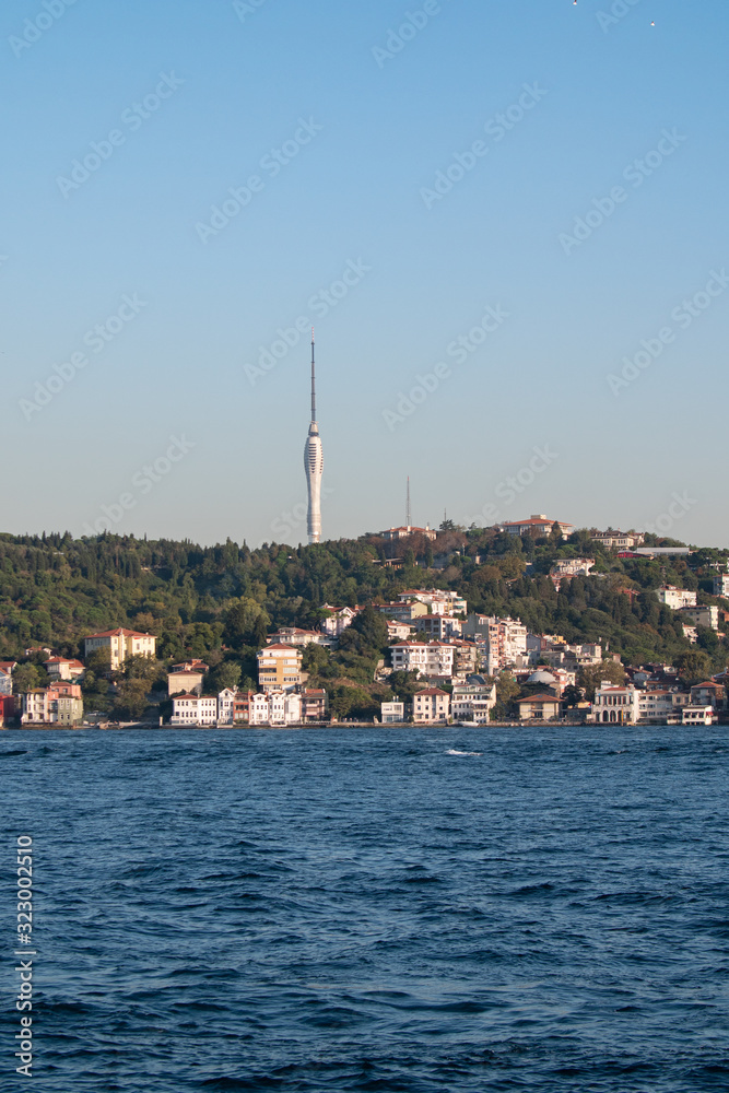 Kucuk Camlica TV Radio Tower on the Asian side of Istanbul, Turkey