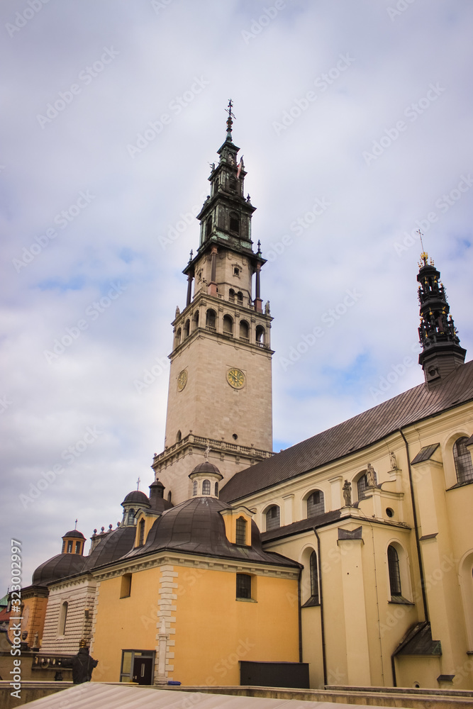 Czestochowa, Poland - May 12, 2014: Monastery Sanctuary of Jasna Gora.