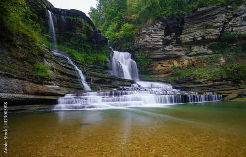 Waterfall in Cummins Falls State Park  Tennessee 