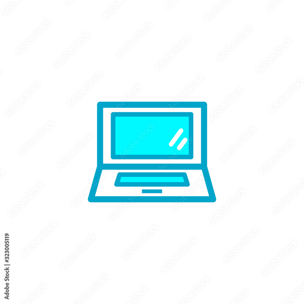 Laptop icon vector design template Laptop icon vector design template