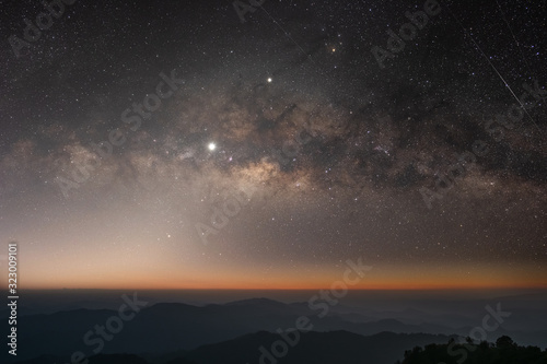 The stars and the milky way in the night sky are very beautiful. © Anon