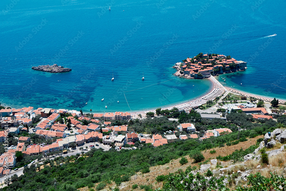 driatic coast and island in Montenegro