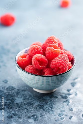 Fresh sweet raspberry