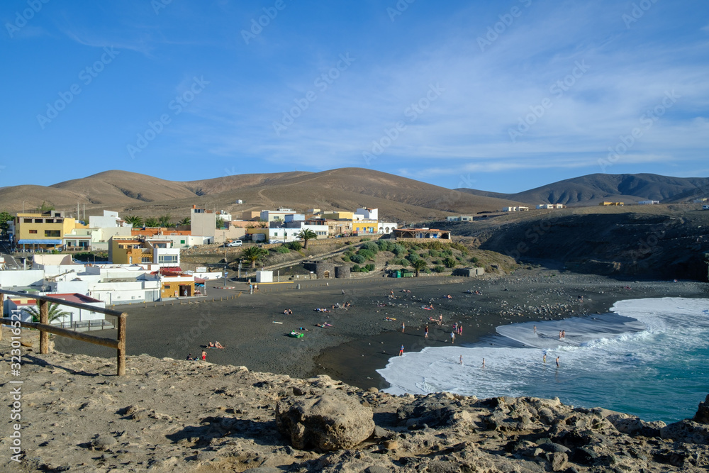 The rocky coastline at Ajuy Fuerteventura Canary Islands