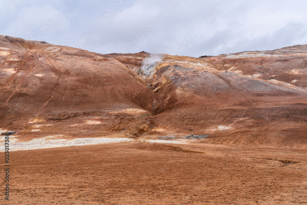 Amazing volcanic landscape in Iceland