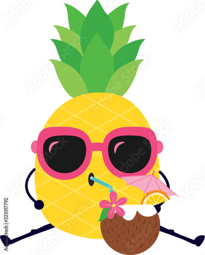 Beach Pineapple Emoji