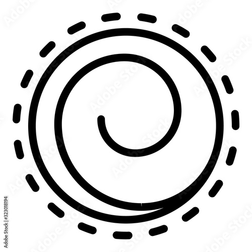 Vortex hypnosis icon. Outline vortex hypnosis vector icon for web design isolated on white background