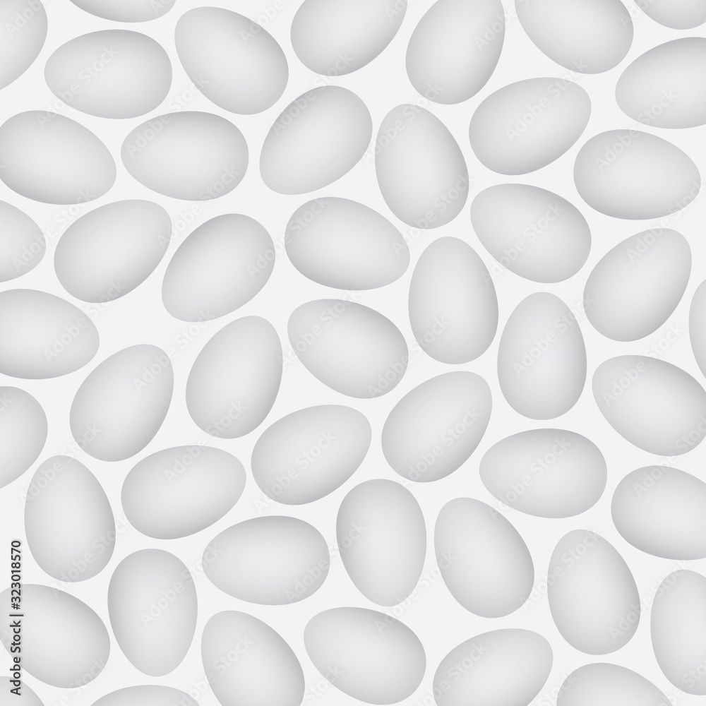white egg pattern - vector illustration white egg pattern - vector illustration
