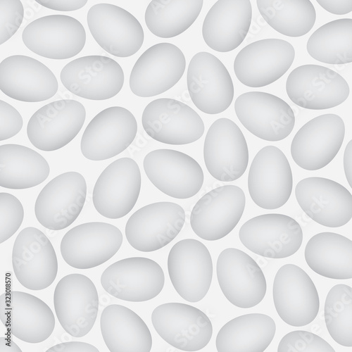 white egg pattern - vector illustration