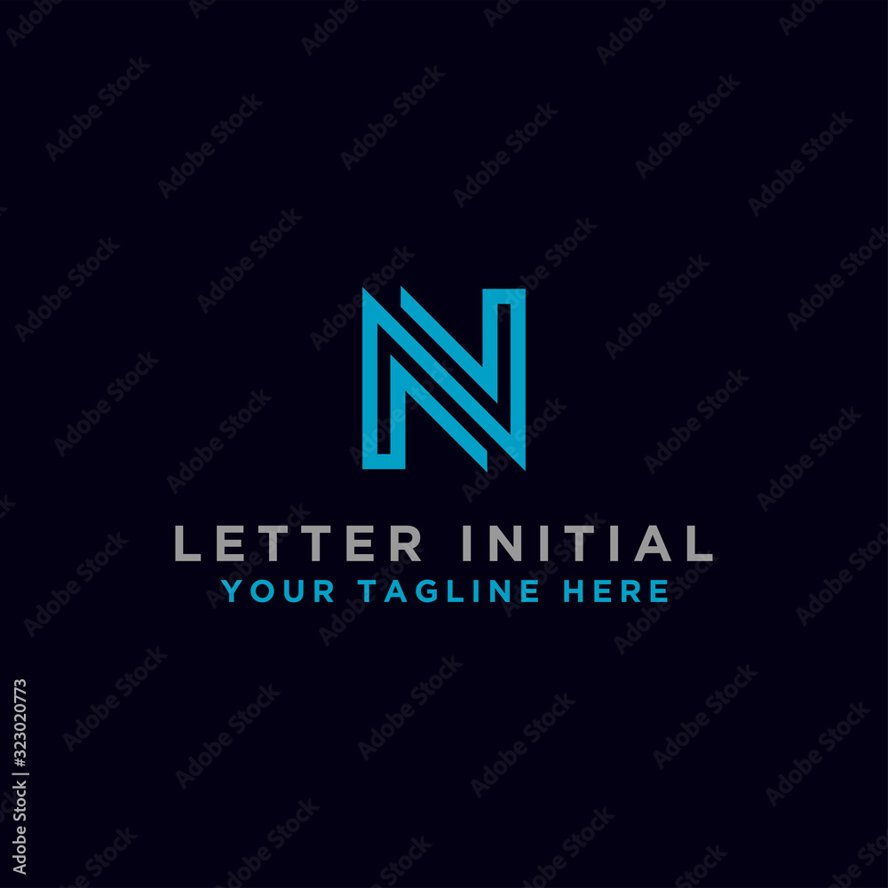 logo design inspiration for companies from the initial letters of the N logo icon. -Vector