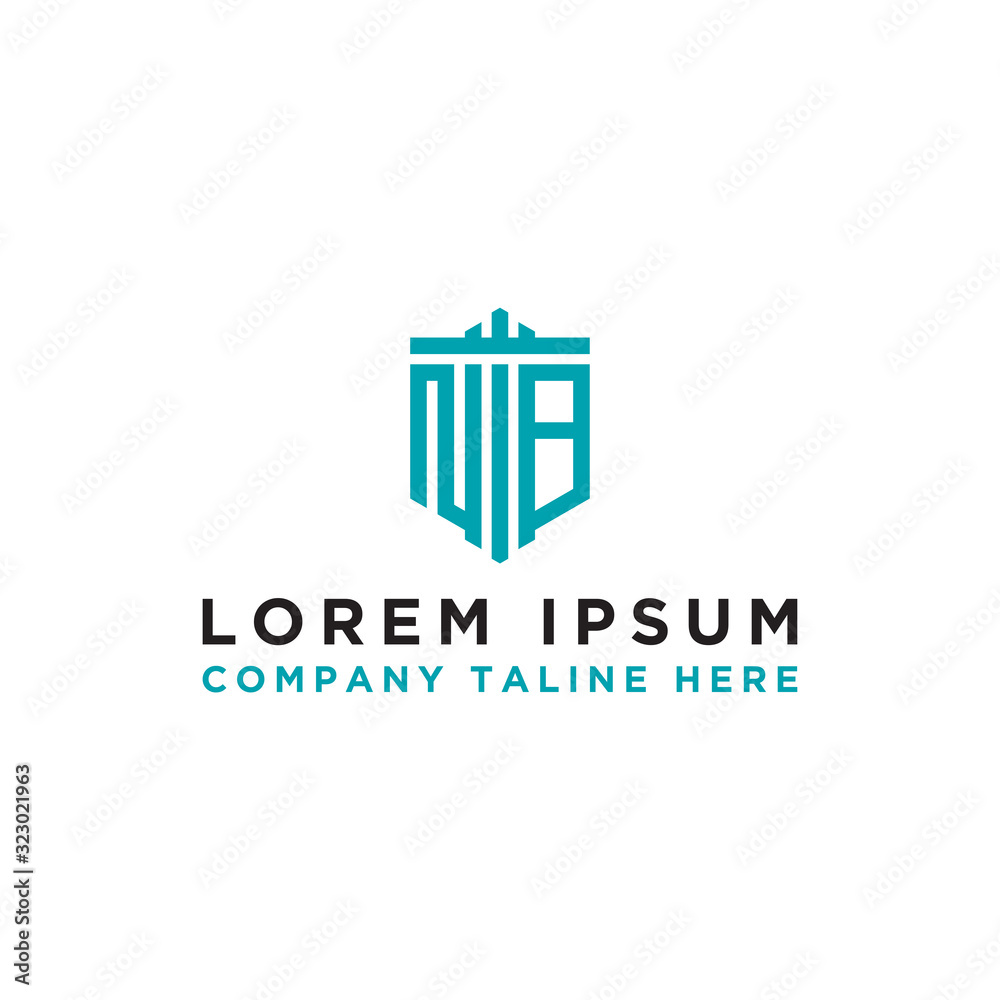 logo design inspiration for companies from the initial letters of the NB logo icon. -Vector logo design inspiration for companies from the initial letters of the NB logo icon. -Vector