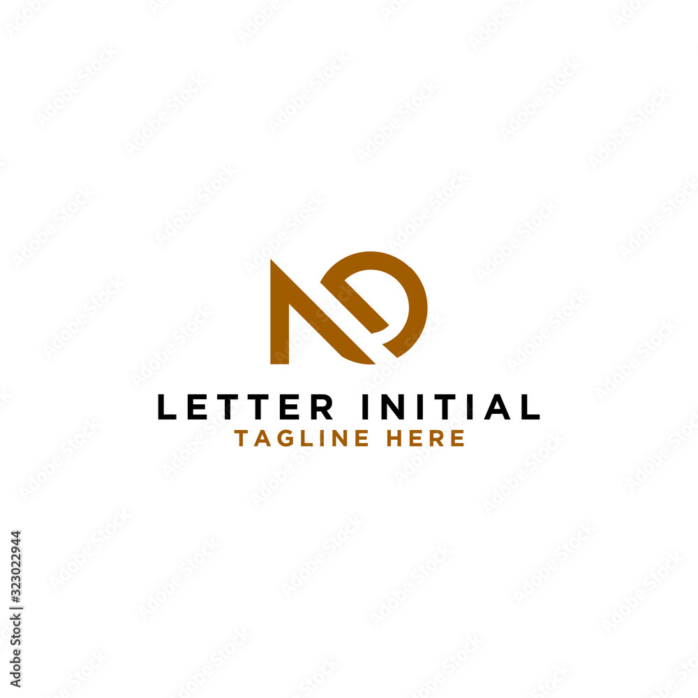 logo design inspiration for companies from the initial letters of the ND logo icon. -Vector logo design inspiration for companies from the initial letters of the ND logo icon. -Vector