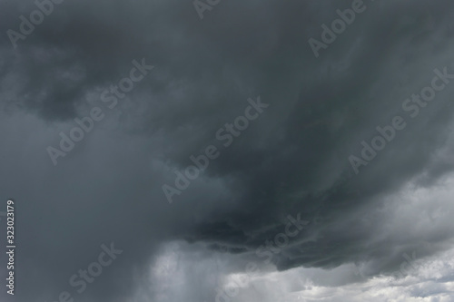 Awamoko Dark rain clouds New Zealand Highway 83