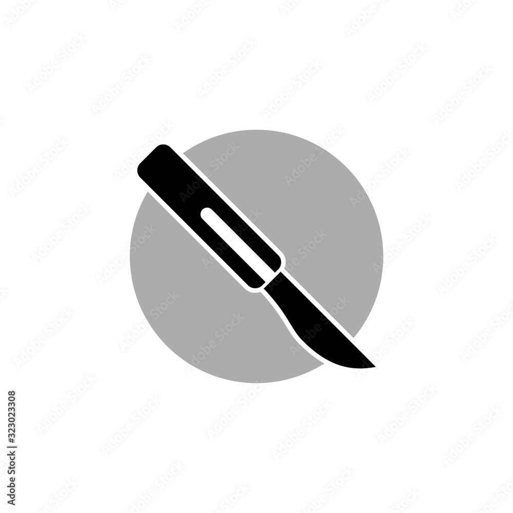 Scalpel icon isolated on white background. Medical sign Scalpel icon isolated on white background. Medical sign
