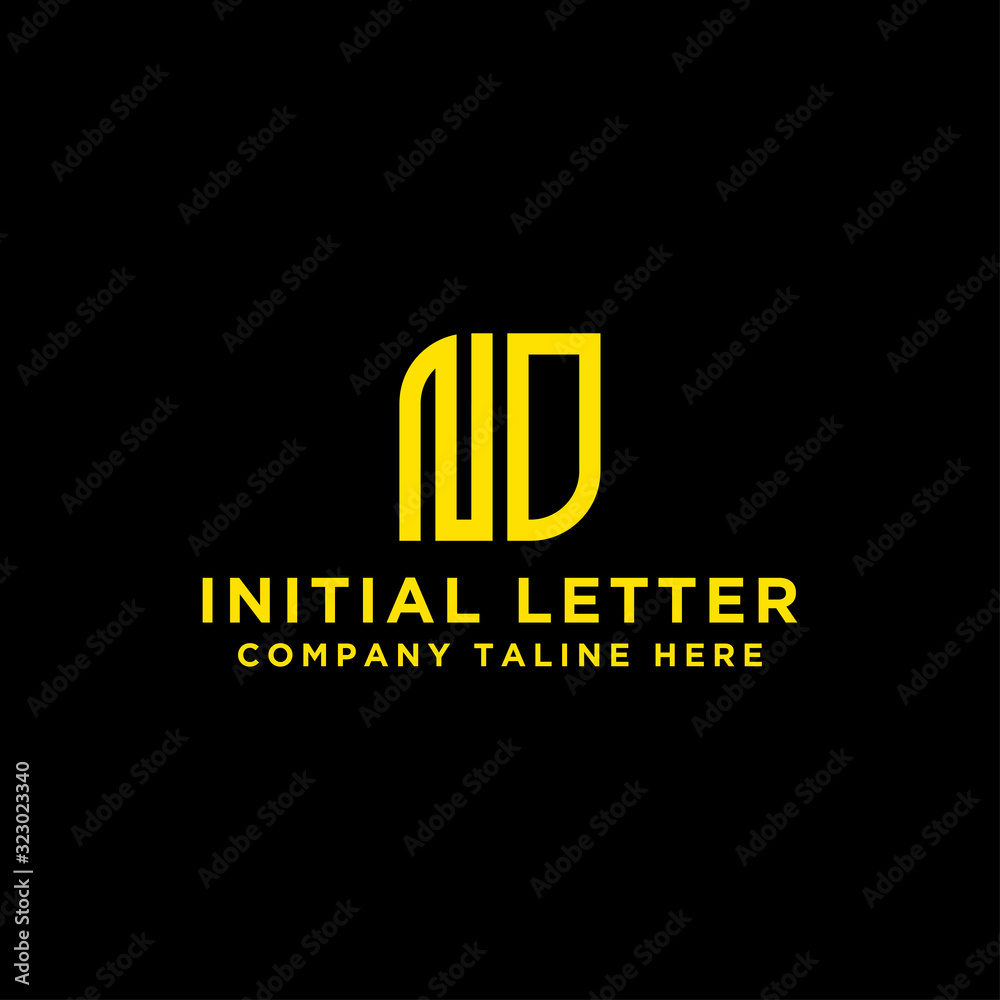 logo design inspiration for companies from the initial letters of the ND logo icon. -Vector logo design inspiration for companies from the initial letters of the ND logo icon. -Vector
