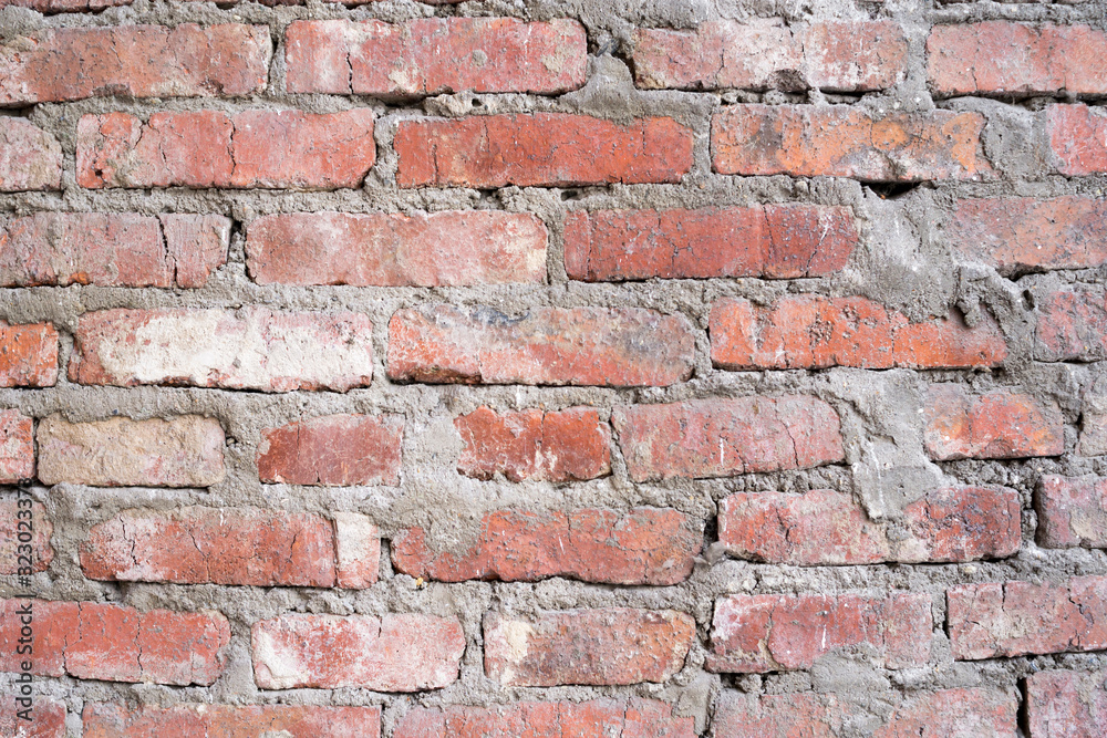 Texture of old brickwork. structure.