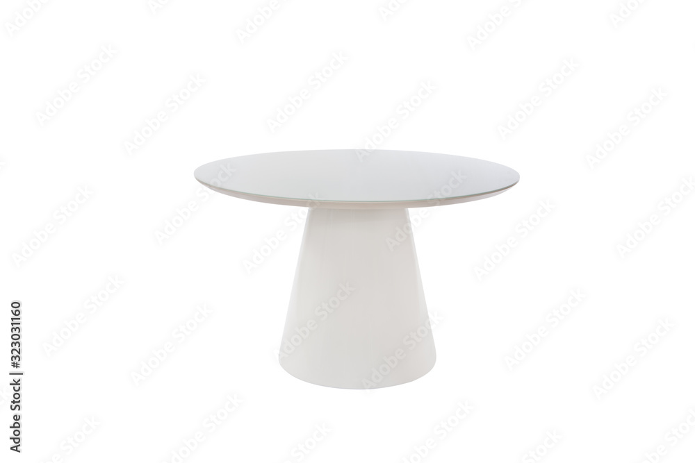Wooden modern Table on white background. Wooden modern Table on white background.