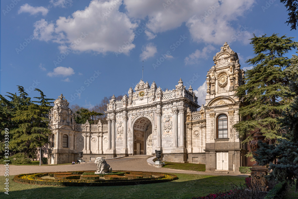 Dolmabahce Historical Gate of the Ottoman Building