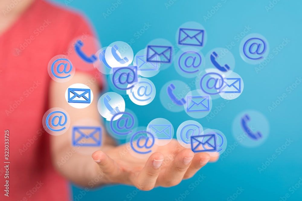 Online people network. Using internet for communication.. Online people network. Using internet for communication..