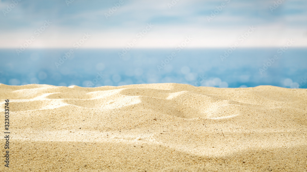 summer background of sand and free space for your decoration  - obrazy, fototapety, plakaty 