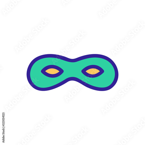 Mask criminal icon vector. Thin line sign. Isolated contour symbol illustration