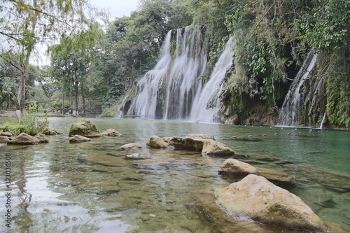 A beautiful Waterfalls of Tamasopo san luis potosi mexico